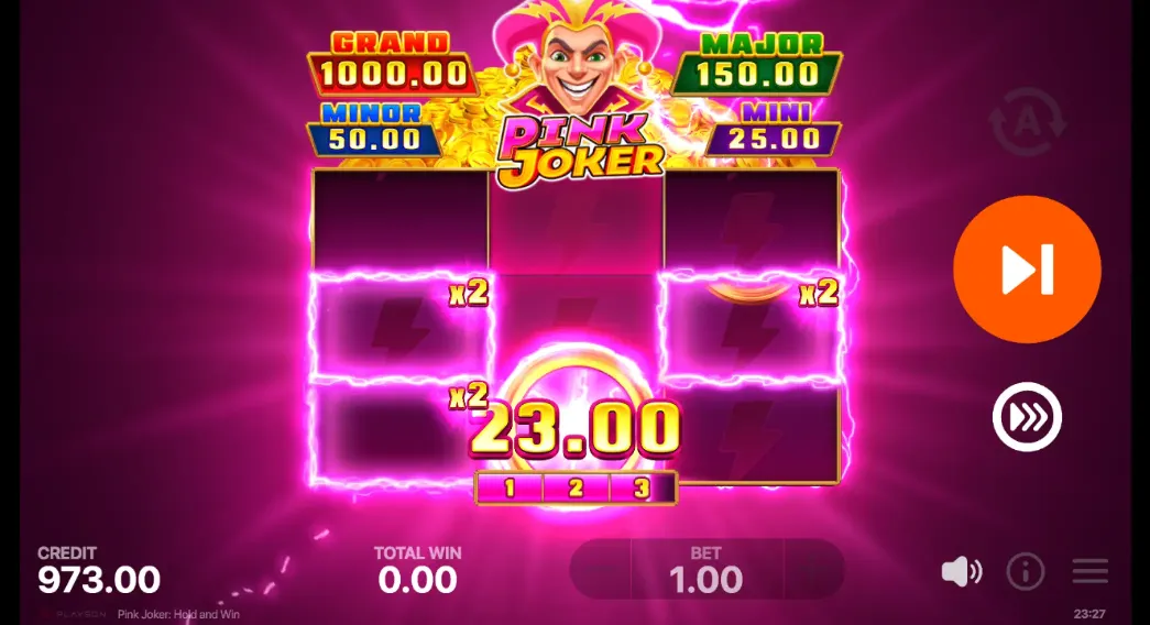 Pink Joker Hold and Win Bonus Roud