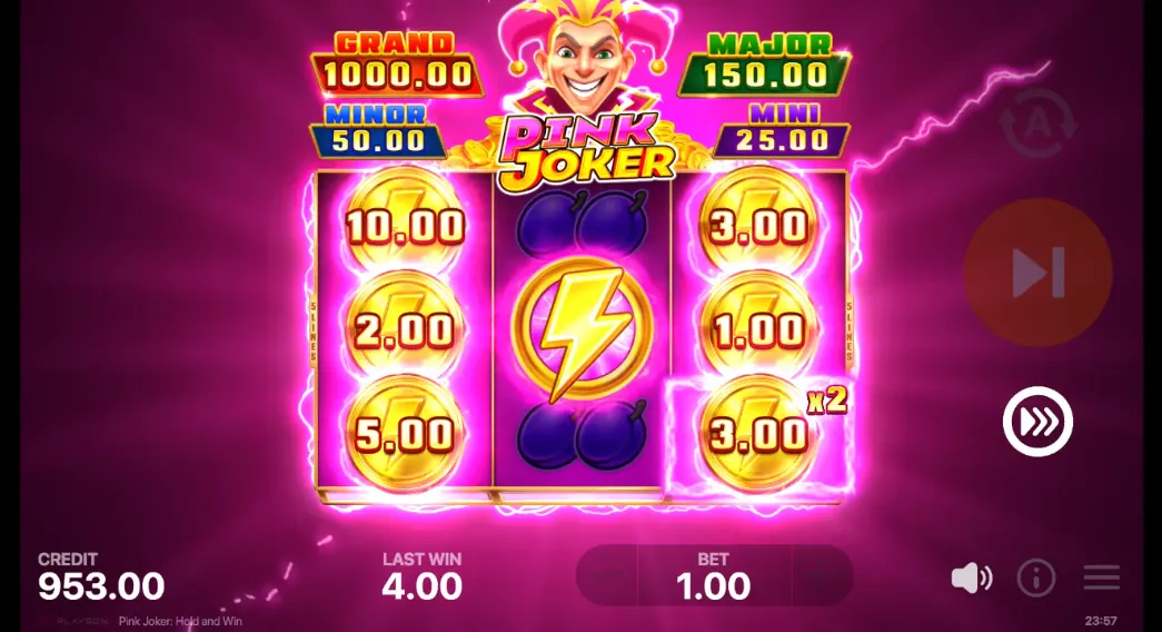 Pink Joker Multipliers Feature